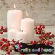 χαρτοπετσέτα για decoupage XMAS κερια με houx