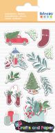 αυτοκολ.3D puffies xmas time
