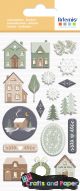 αυτοκολ.3D puffies xmas home