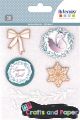 Αυτοκόλλητα ξυλ. 6 τεμ. Xmas Isatis