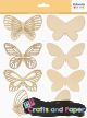 ξυλινο σετ 8τεμ. 4,9<10εκ. butterflies