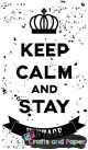 Σφραγίδα ξύλινη vintage keep calm