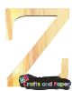 ξύλινο γράμμα Z 12εκ.