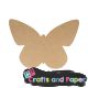 Ξύλινα MDF 25εκ. πεταλουδα