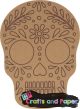 Ξύλινο MDF skulls viva la vida 15εκ.