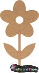mdf 15εκ. flower with stem