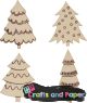 ξύλινο σετ 12τ.2,54εκ.snow fir tr