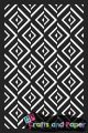 Στενσιλ 10X15 Blue ethnic fond