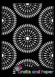 Στενσιλ A4 Blue ethnic rosaces