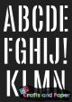Στενσιλ A3 Alphabet σετ 2Φ.
