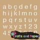 στενσιλ 20x20εκ. κραφτ σετ 2τεμ. alphabet
