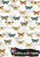 Αυτοκόλλητο ύφασμα Α4 butterflies