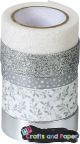 Washi tapes ασορτι silver σε σετ 5 τεμ.