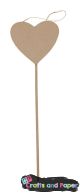 Papier mache sticks/ραβδος Καρδια 12x39εκ.