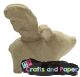 Papier mache γουρουνακι/φτερα 10x6,5x10,5