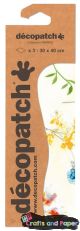 Decopatch χαρτί για decoupage (30x40) κρεμ/λουλουδια