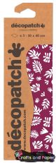 Decopatch χαρτί για decoupage (30x40) βυσινι/φυλλα λ