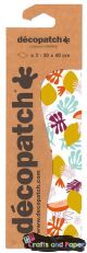 Decopatch χαρτί για decoupage (30x40) λευκο/φυλλα χρ