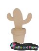Papier mache cactus mexicain 8x14x19