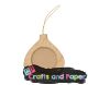 Papier mache κρεμαστη κορνιζα xmas 8x8,5εκ.