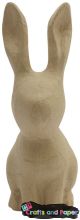 Papier mache κουνελι 12,5X7,5X21,5