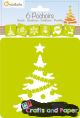 στενσιλ 15x15 σετ 6 σχεδια xmas 1
