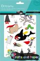 αυτοκολλητο σετ 6φ.15x21εκ.heroes animals