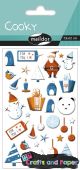 Αυτοκόλλητα 3D cooky 7,5X12 Xmas