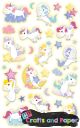 αυτοκολλητο cooky 7,5x12 φωσφ.unicorns