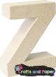 Papier mache 3D γράμμα Z 17,5x5,5εκ.