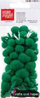 pom poms 8-20mm. Πρασ. σετ 100 τεμ.