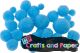 pom poms 8-20mm. Μπλε σετ 100 τεμ.