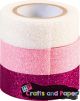 Washi tapes Glitter Tape pink σε σετ 3 τεμ.