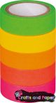 Washi tapes Fluo ματ σε σετ 5 τεμ.