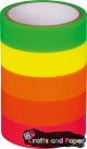 Washi tapes Fluo clear σε σετ 5 τεμ.