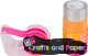 Washi tapes MINI Fluo ροζ+βαση σε σετ 5 τεμ.