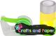 Washi tapes MINI Fluo πρασ+βαση σε σετ 5 τεμ.