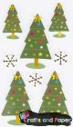αυτοκολλητα 3D xmas trees