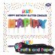 Κερακια glitter λεξη happy birthday