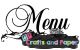 Σφραγιδα ξύλινη 5,5εκ. Menu