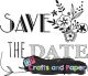 Σφραγιδα ξύλινη ~6,5εκ. Save the date