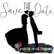 Σφραγιδα ξύλινη f couple save the date