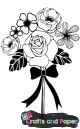 Σφραγιδα ξύλινη d bouquet