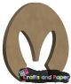 mdf 16mm. 8x10εκ. αυγο/κουνελακι