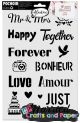 στενσιλ 20x30εκ. κειμενο forever-love