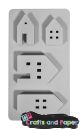 καλούπι σιλικονης 4 σχεδια house 26x14,5x1ε