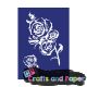 Στενσιλ υφασμ. A4 Αυτοκολλητο Rose