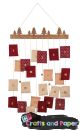 ξυλ. adv. calendar κρεμαστρα+24θηκες 44x9