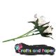 Λουλουδι Rose white 15εκ. 3flowers