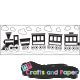 Consecutive Stamp train tab-blister
